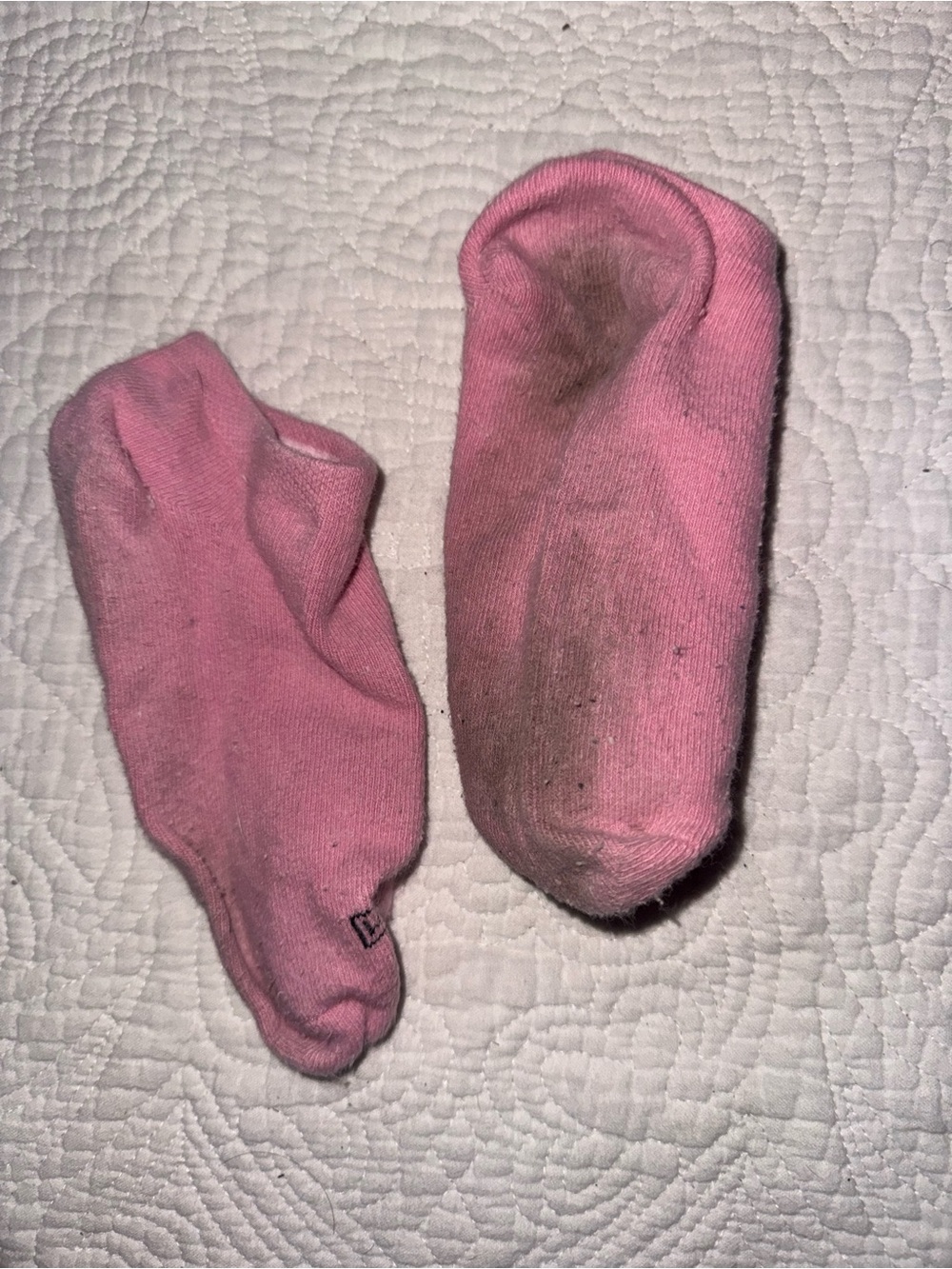 Pink Gym Socks  Women's Low-Cut Ankle Socks - Used and worn. - Picture 2 of 3